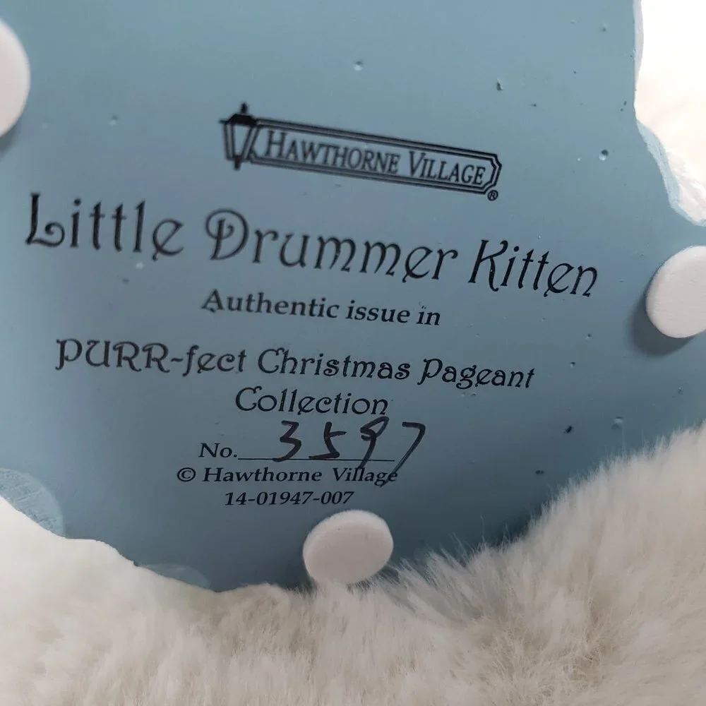 Hawthorne Village Little Drummer Kitten #3597